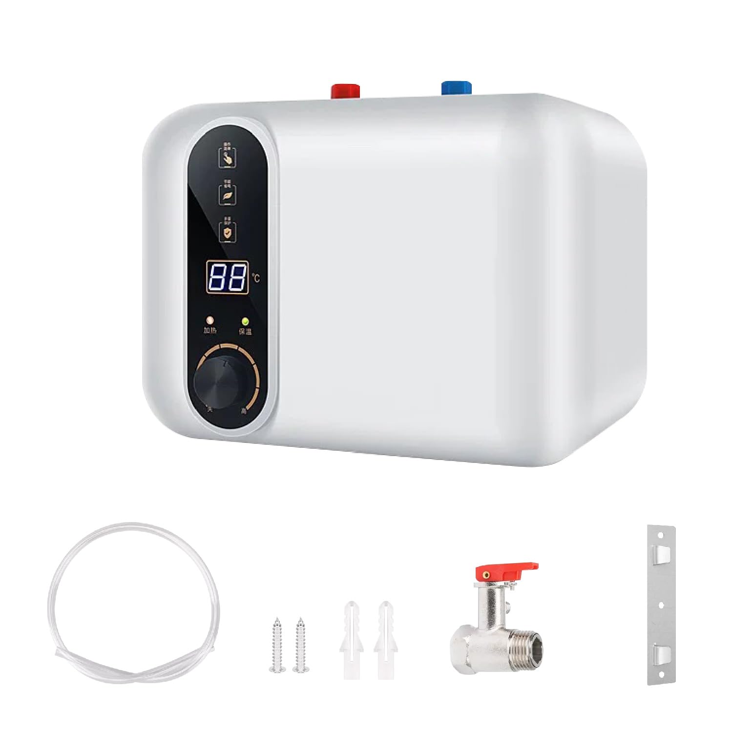 電気温水器 110V/1500W 小型電気温水器 30℃~65℃調節可 Amazon | Kurflo 電気給湯器 110V/1500W 小型電気温水器 30℃~75℃調節